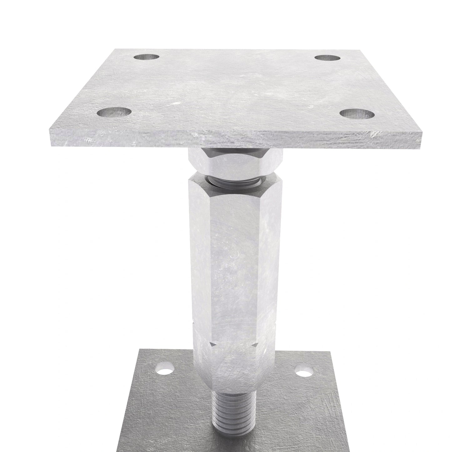 platine bois poteaux clôture galvanisé Hauteur Supports pied de poteau reglable