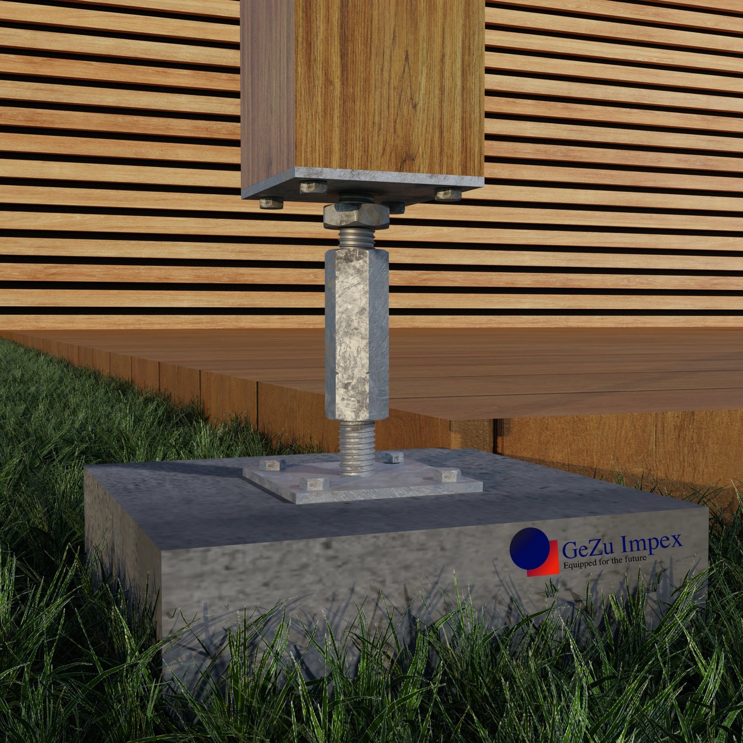 Soporte de poste ajustable