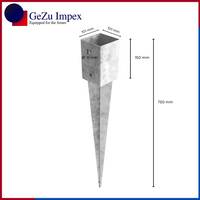 101 x 101 x 750 mm / Hot Dip Galvanised
