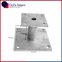 100 x 100 mm, Height Upto 100 mm / Hot Dip Galvanised