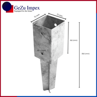 71 x 71 x 350 mm / Hot Dip Galvanized