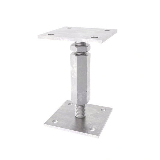 post support adjustable elevated base Bolt Down height adjust holder