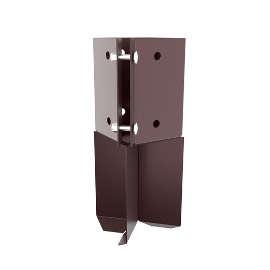 Supporto per Palo da Cementare con Morsetto Rapido 75x75mm Verniciato a Polvere
